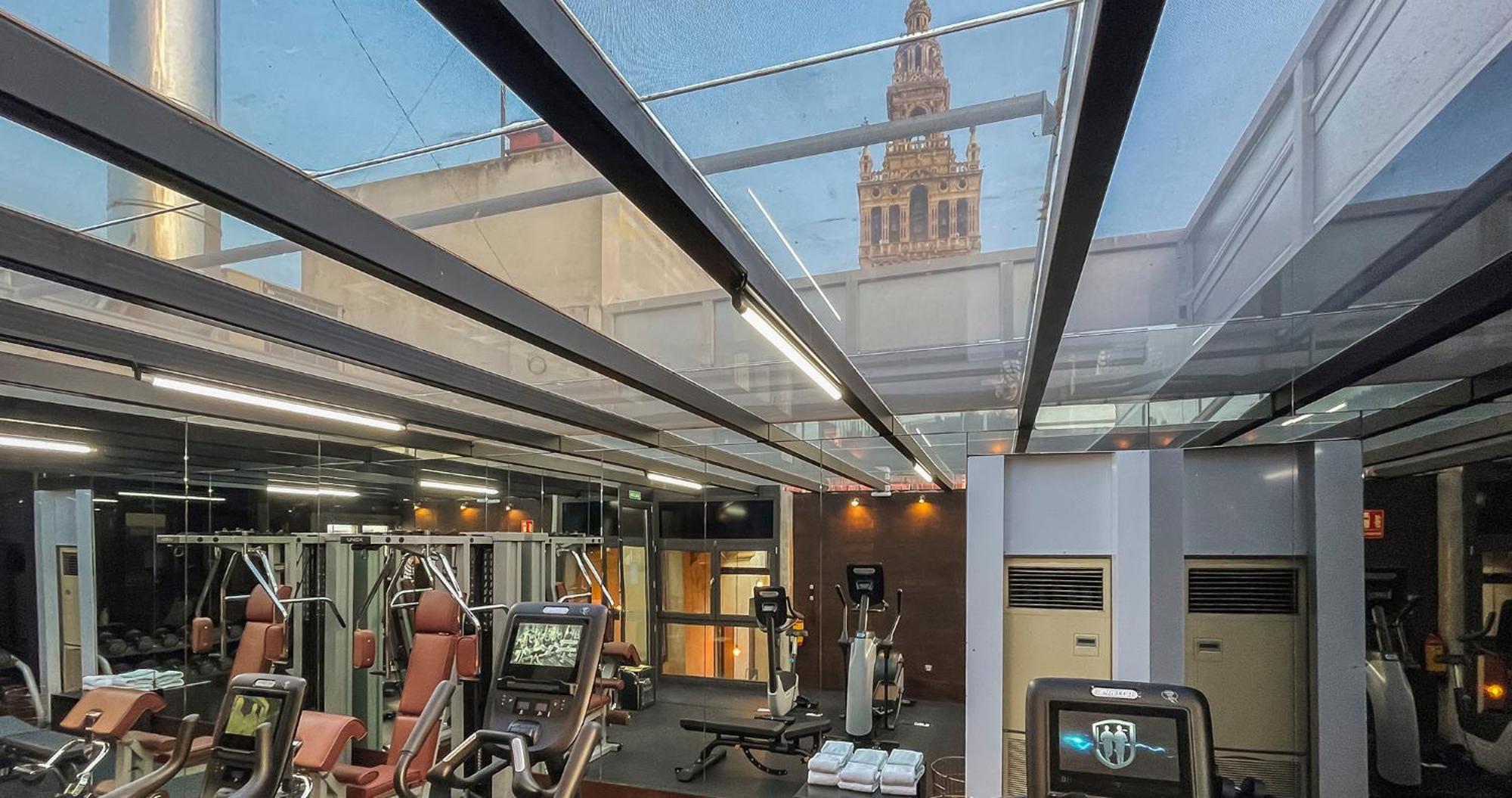 Eme Catedral Mercer Hotel Sevilla Exteriér fotografie The gym at the hotel
